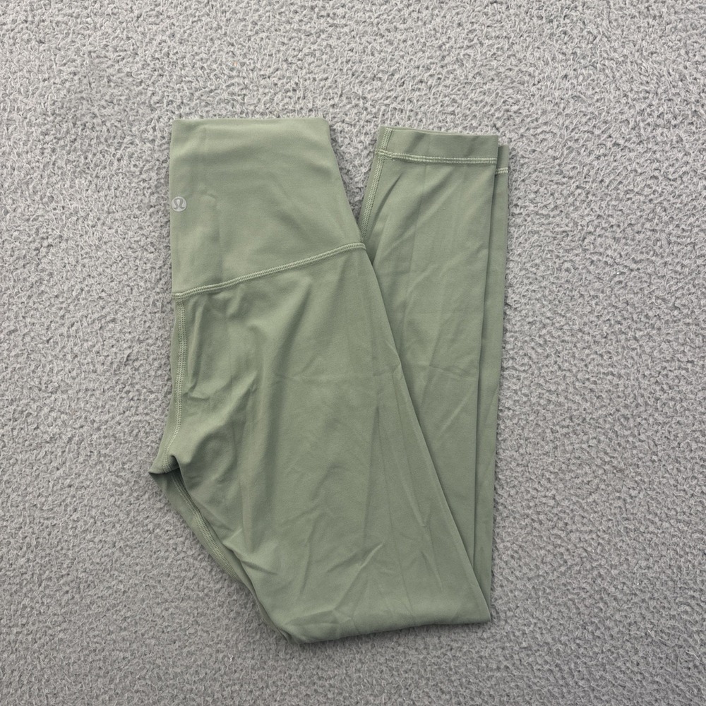 Lululemon Align High Rise Leggings Willow Green Athletic Athleisure Women 4 x 25